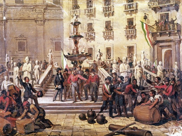 UNSPECIFIED - CIRCA 2002:  Garibaldi in Palermo, 1860. Expedition of the Thousand, Italy, 19th century. (Photo by DeAgostini/Getty Images)